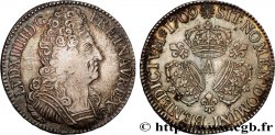 LOUIS XIV LE GRAND OU LE ROI SOLEIL Écu aux trois couronnes 1709 Paris