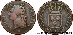 LOUIS XVI Sol dit &nbsp;à l&nbsp;écu&nbsp; 1791 Paris