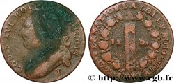 LOUIS XVI (MONARQUE CONSTITUTIONNEL)  12 deniers dit &nbsp;au faisceau&nbsp;, type FRANCOIS 1792 Limoges