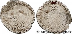 LIGUE. COINAGE AT THE NAME OF HENRY III Demi-franc au col plat 1590 Toulouse