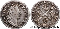 LOUIS XIV  THE SUN KING  Cinq sols aux insignes 1704 Strasbourg