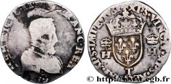 CHARLES IX. COINAGE AT THE NAME OF HENRY II Teston à la tête nue, 1er type 1561 Nantes