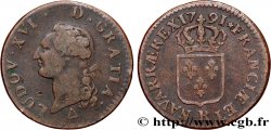 LOUIS XVI Sol dit &nbsp;à l&nbsp;écu&nbsp; 1791 Orléans