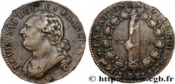 LOUIS XVI (MONARQUE CONSTITUTIONNEL)  12 deniers dit  au faisceau , type FRANÇOIS 1791 Paris TTB