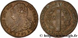 LOUIS XVI (MONARQUE CONSTITUTIONNEL)  2 sols dit  au faisceau , type FRANÇOIS 1791 Paris TTB+