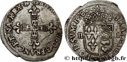 HENRY IV Quart d écu de Béarn 1598 Morlaàs
