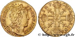 LOUIS XIV LE GRAND OU LE ROI SOLEIL Louis d’or aux huit L, portrait à la mèche longue 1653 Tours TTB+/SUP