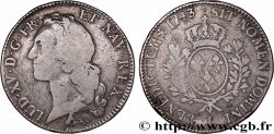 LOUIS XV &nbsp;THE WELL-BELOVED&nbsp; Écu aux branches d’olivier, tête ceinte d’un bandeau 1743 Bayonne