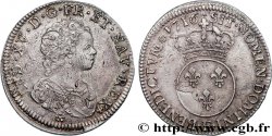 LOUIS XV DIT LE BIEN AIMÉ Quart d écu dit  vertugadin  1716 Tours TTB/TTB+