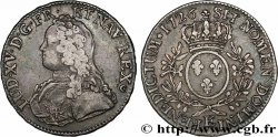 LOUIS XV  THE WELL-BELOVED  Écu aux branches d olivier, buste habillé 1726 Tours XF/AU