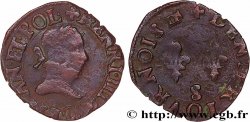 HENRY III Denier tournois, type de Troyes n.d. Troyes VF