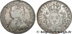 LOUIS XV  THE WELL-BELOVED  Demi-écu aux branches d olivier, buste habillé 1730 Tours XF/AU