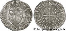 CHARLES VII LE VICTORIEUX Blanc à la couronnelle n.d. Tours TTB+/TTB
