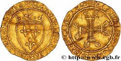 CHARLES VII LE BIEN SERVI / THE WELL-SERVED Demi-écu d or à la couronne ou demi-écu neuf n.d. Tours