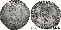 HENRI II Teston à la tête couronnée 1552 Tours TB+/TTB+