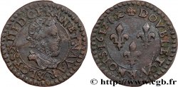 LOUIS XIII LE JUSTE Double tournois 1612 Aix-en-Provence TTB+