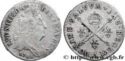 LOUIS XIV &nbsp;THE SUN KING&nbsp; 10 sols aux insignes 1703 Paris