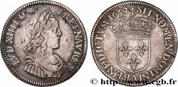 LOUIS XIV LE GRAND OU LE ROI SOLEIL Quart d&nbsp;écu, portait à la mèche longue 1652 Paris TB+/TTB