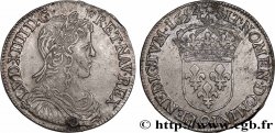 LOUIS XIV  THE SUN KING  Demi-écu, portrait à la mèche longue 1654 Rennes