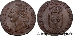 LOUIS XVI Demi-sol dit  à l écu  1791 Lille AU