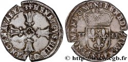 HENRY IV Quart d écu, croix feuillue de face 1603 Bayonne