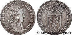LOUIS XIII  Douzième d écu, 3e type, 2e poinçon de Warin 1643 Paris, Monnaie de Matignon