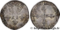 HENRI III Double sol parisis, 2e type 1584 Tours