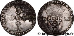 HENRY IV Quart d écu, croix feuillue de face 1604 Bordeaux