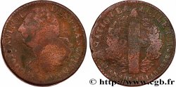 LOUIS XVI (MONARQUE CONSTITUTIONNEL)  2 sols dit  au faisceau , type FRANÇOIS 1792 Perpignan