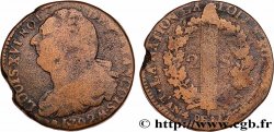 LOUIS XVI (MONARQUE CONSTITUTIONNEL)  2 sols dit &nbsp;au faisceau&nbsp;, type FRANÇOIS 1792 Metz