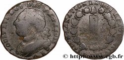 LOUIS XVI 12 deniers dit  au faisceau , type FRANCOIS 1793 Orléans