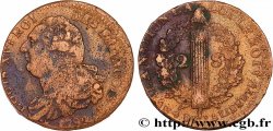 LOUIS XVI (MONARQUE CONSTITUTIONNEL)  2 sols dit  au faisceau , type FRANCOIS 1792 Lille