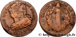LOUIS XVI 2 sols dit  au faisceau , type FRANÇAIS 1793 Strasbourg