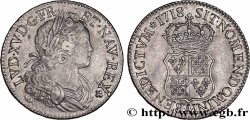 LOUIS XV  THE WELL-BELOVED  Écu dit  de France-Navarre  1718 Paris