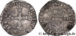 HENRY III Huitième d écu, croix de face 1587 Nantes