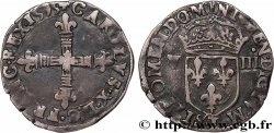 CHARLES X, CARDINAL OF BOURBON Huitième d écu, croix de face 1595 Nantes