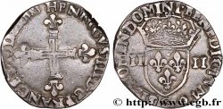 HENRI III Quart d écu, croix de face 1583 Saint-Lô