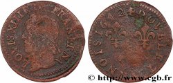 LOUIS XIII Double tournois, type de Warin 1642 s.l.