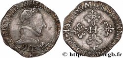 HENRY III Franc au col plat 1580 Bordeaux VF