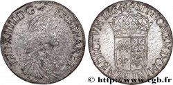 LOUIS XIV &nbsp;THE SUN KING&nbsp; Écu de Béarn, portrait apollinien 1664 Pau VF/AU