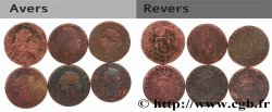 LOUIS XVI Sols dits &nbsp;à l&nbsp;écu&nbsp;, lot de 6 ex. n.d. Ateliers divers