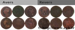 LOUIS XVI Sols dits  à l écu , lot de 6 ex. n.d. Ateliers divers