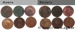 LOUIS XVI Sols dits &nbsp;à l&nbsp;écu&nbsp;, lot de 6 ex. n.d. Ateliers divers