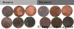 LOUIS XVI Sols dits &nbsp;à l&nbsp;écu&nbsp;, lot de 6 ex. n.d. Ateliers divers