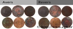 LOUIS XVI Sols dits &nbsp;à l&nbsp;écu&nbsp;, lot de 6 ex. n.d. Ateliers divers