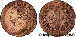 LOUIS XVI (MONARQUE CONSTITUTIONNEL)  12 deniers dit &nbsp;au faisceau&nbsp;, type FRANÇOIS 1792 Nantes