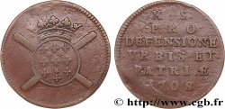 FLANDRE - SIÈGE DE LILLE Dix sols, monnaie obsidionale 1708 Lille
