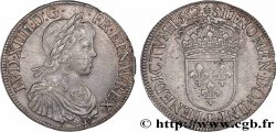 LOUIS XIV LE GRAND OU LE ROI SOLEIL Écu, portrait à la mèche longue 1652 Rouen SUP