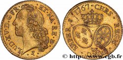 LOUIS XV DIT LE BIEN AIMÉ Louis d’or aux écus ovales, tête ceinte d’un bandeau 1767 Pau