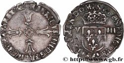 HENRY IV Huitième d écu, croix feuillue de face 1606 Angers